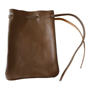 NABOB Leather Drawstring bag